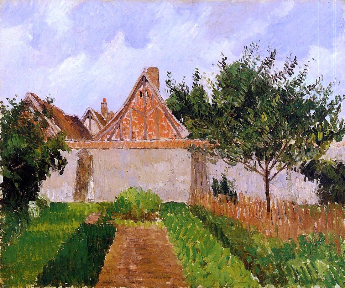 Camille Pissarro Garden at Eragny (study) - Hand Painted Oil Painting