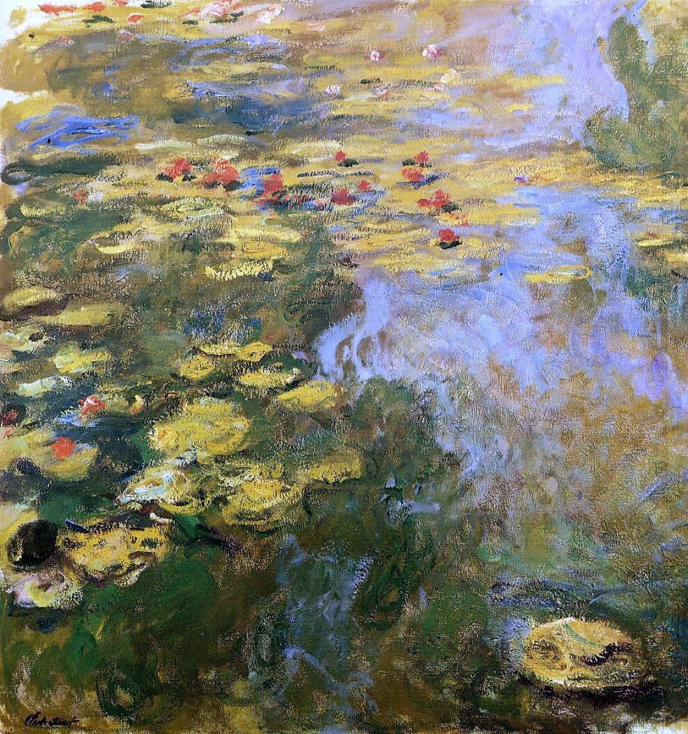 Claude Oscar Monet The Water-Lily Pond (left side) - Hand Painted Oil Painting