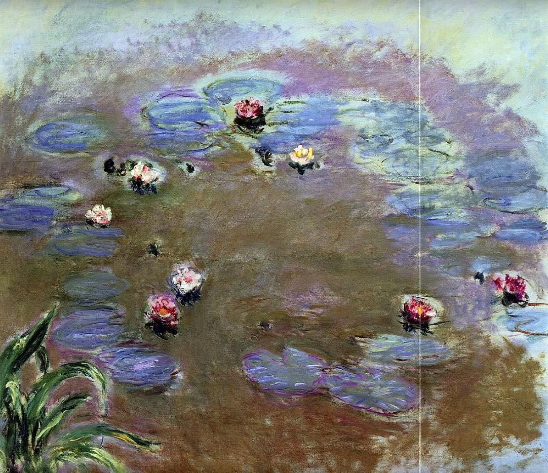 Claude Oscar Monet Water-Lilies (detail) - Hand Painted Oil Painting