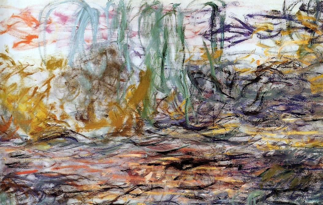 Claude Oscar Monet Water-Lilies (left half) - Hand Painted Oil Painting
