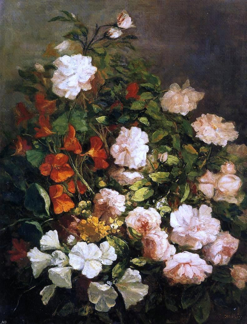 Eugene-Louis Boudin Spray of Flowers - Hand Painted Oil Painting