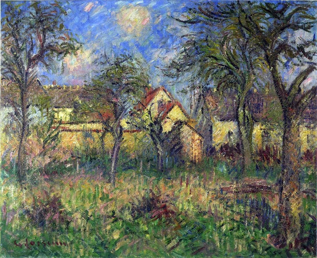 Gustave Loiseau The Garden - Hand Painted Oil Painting