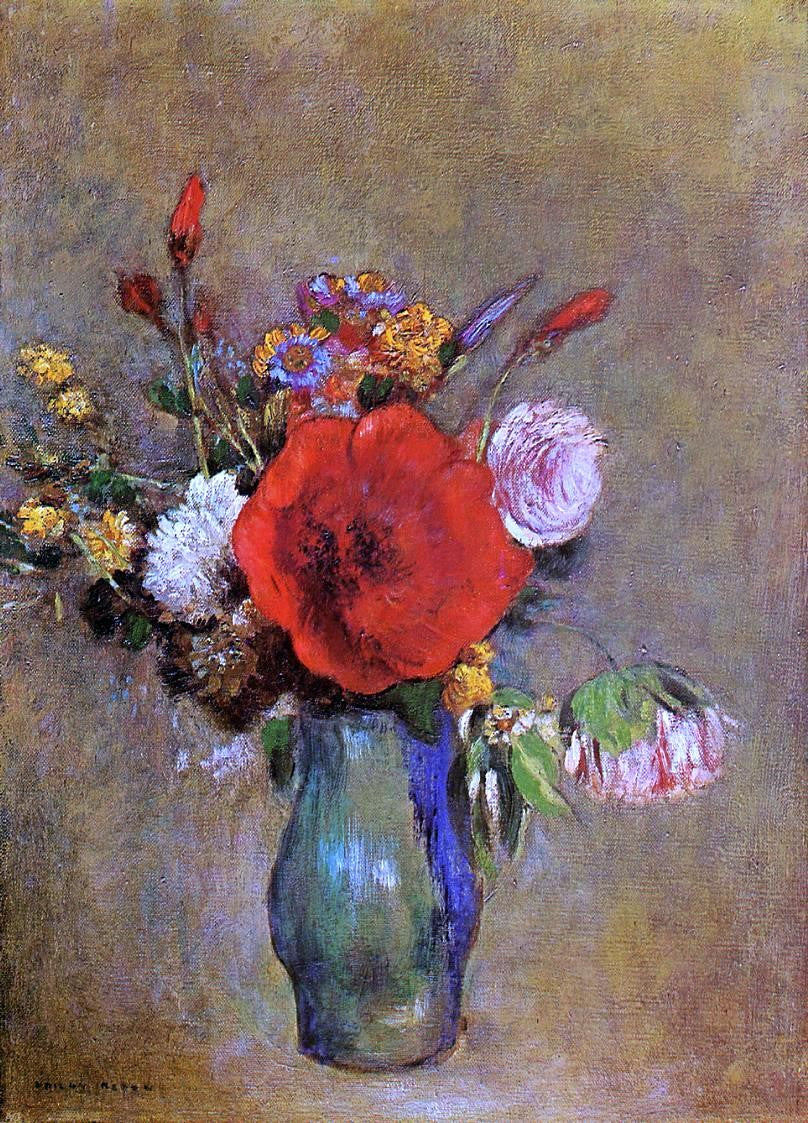 Odilon Redon Vase of Flowers - Hand Painted Oil Painting