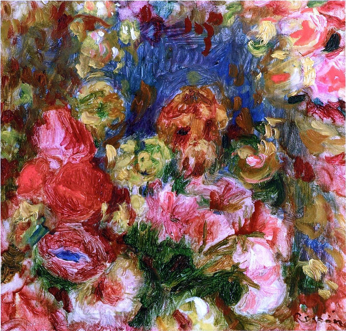  Pierre Auguste Renoir Flowers - Hand Painted Oil Painting