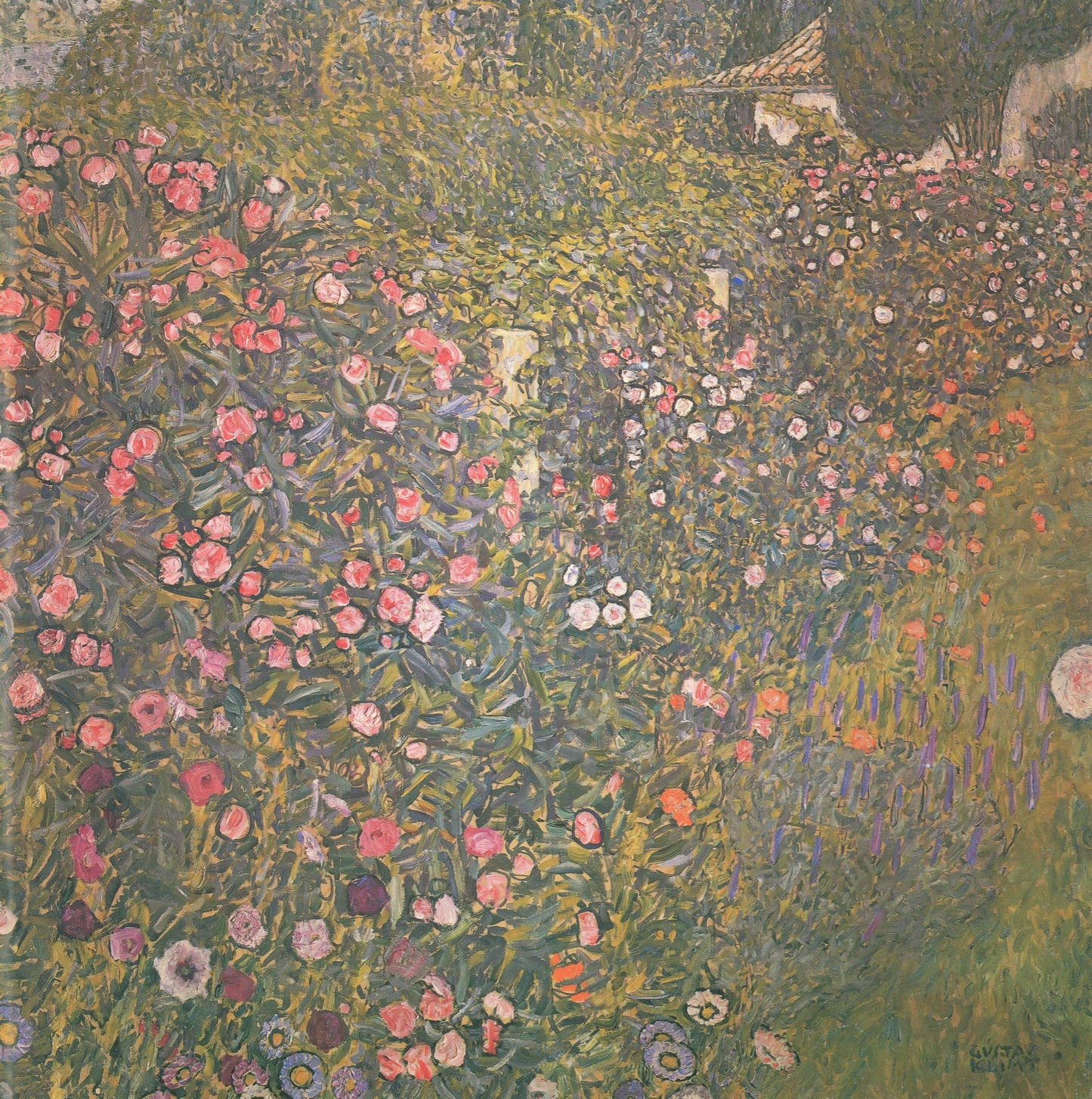 Gustav Klimt Poppy Field - Hand Painted Oil Painting