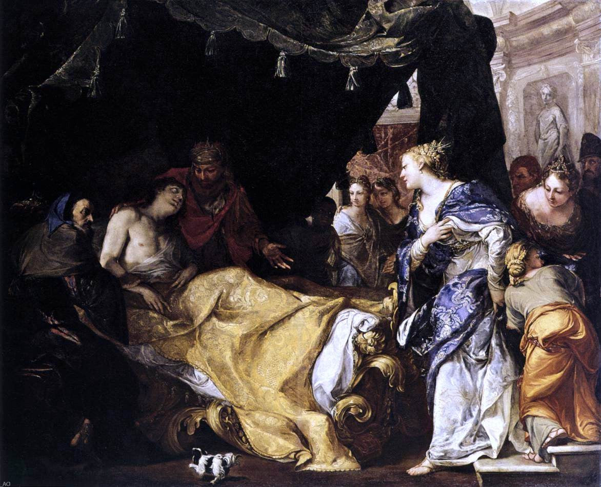 Antonio Bellucci Antiochus and Stratonice - Hand Painted Oil Painting