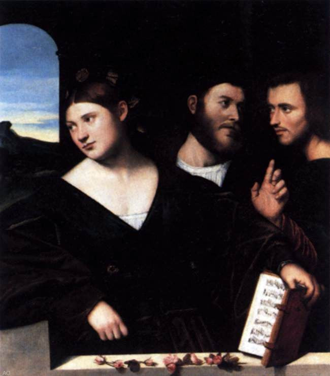  Bernardino Licinio Allegory of Love - Hand Painted Oil Painting