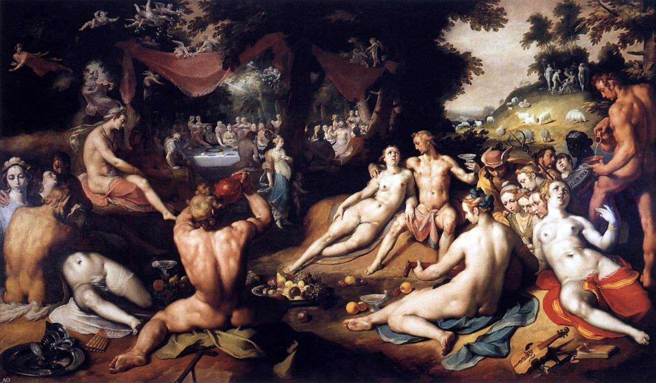 Cornelis Van Haarlem The Wedding of Peleus and Thetis - Hand Painted Oil Painting