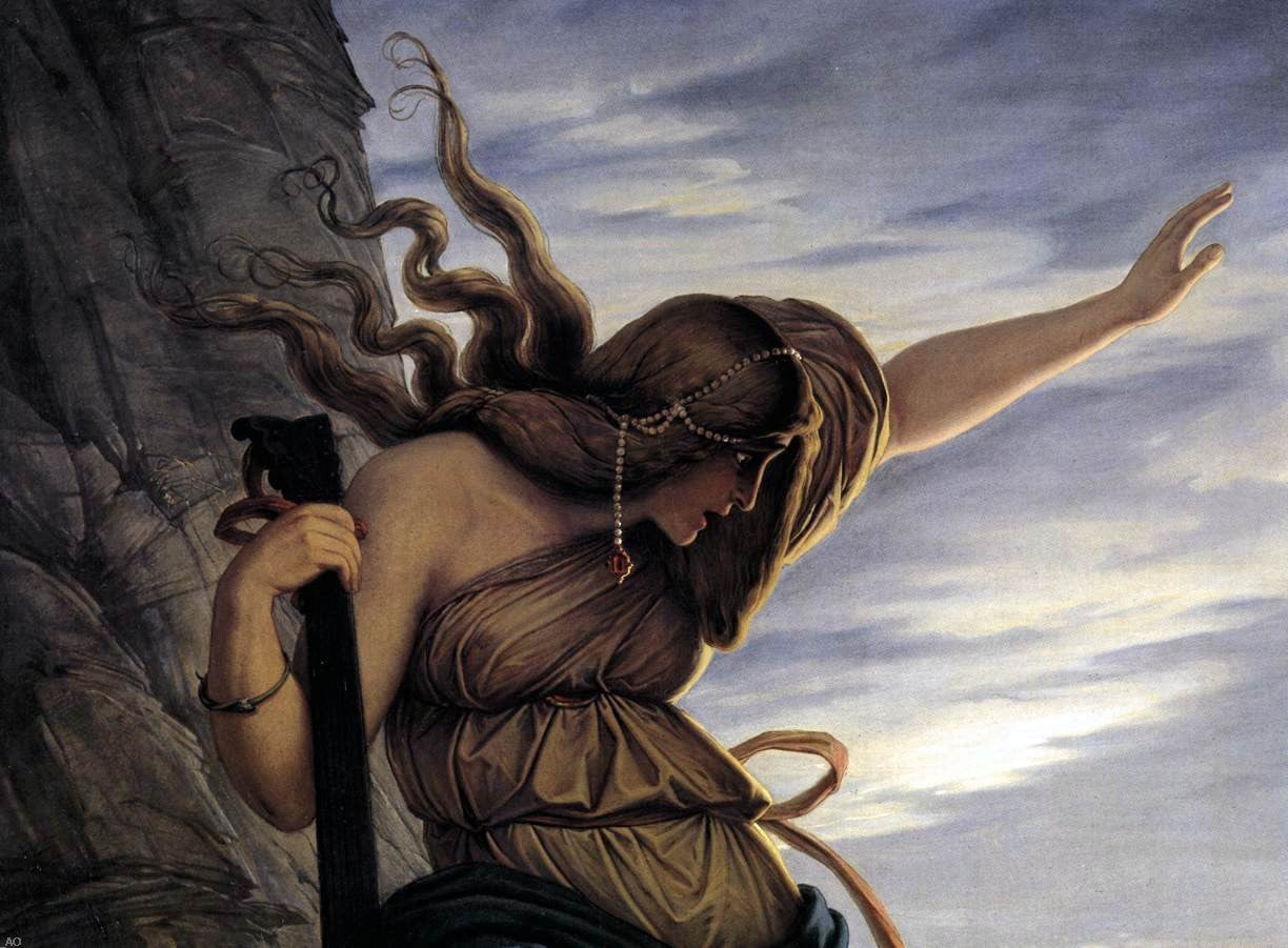 Edward Jakob Von Steinle The Lorelei (detail) - Hand Painted Oil Painting