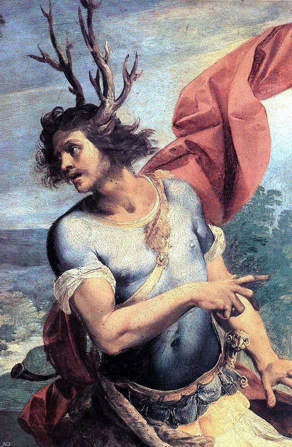Giuseppe Cesari Diana and Actaeon (detail) - Hand Painted Oil Painting
