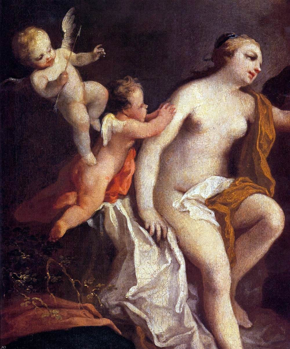Jacopo Amigoni Venus and Adonis (detail) - Hand Painted Oil Painting