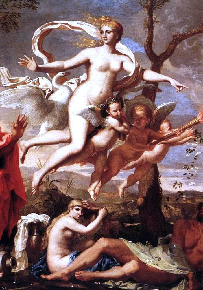 Nicolas Poussin Venus Presenting Arms to Aeneas (detail) - Hand Painted Oil Painting