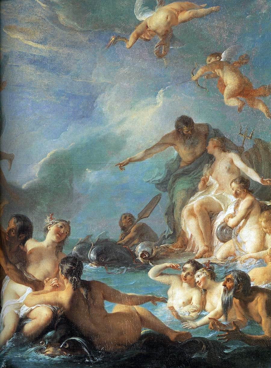Noel-Nicolas Coypel The Rape of Europa (detail) - Hand Painted Oil Painting