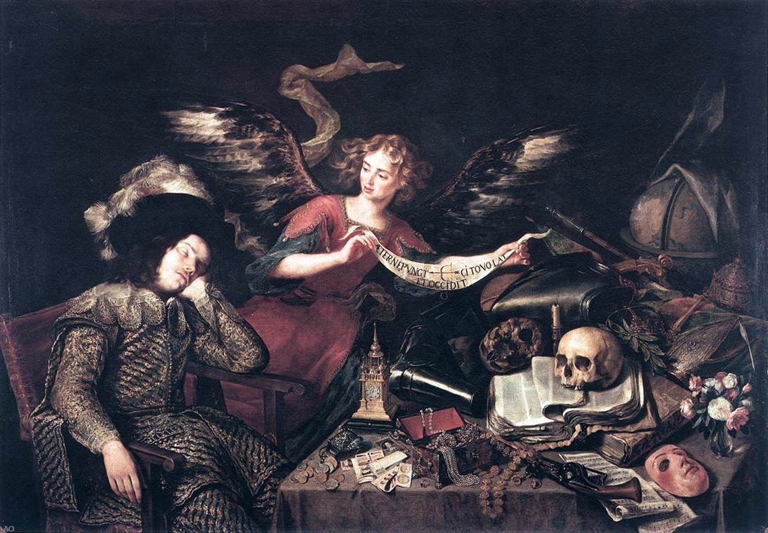 Antonio De Pereda The Knight's Dream - Hand Painted Oil Painting