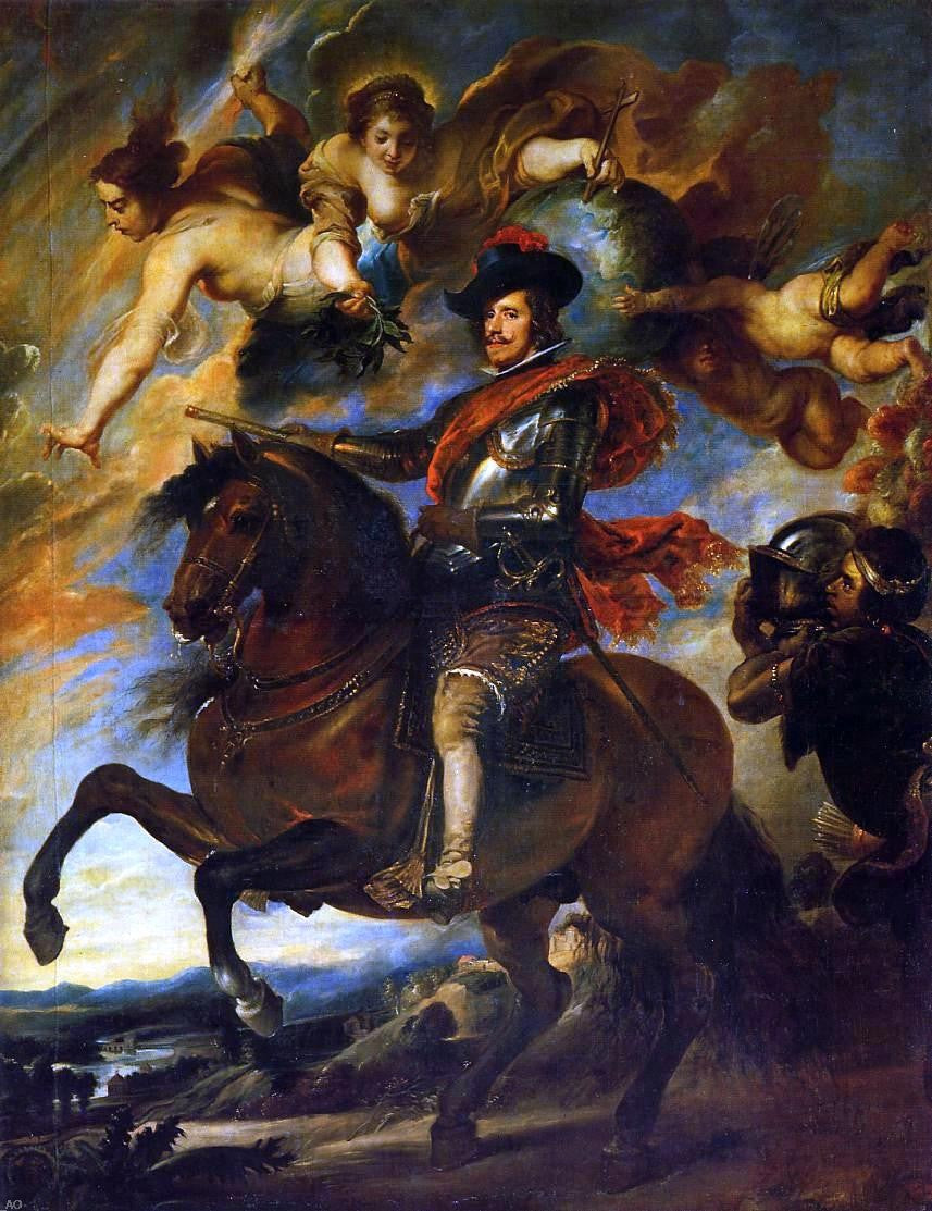 Allegorical Portrait of Philip IV by Diego Velazquez - Hand-Painted Oil Painting on Canvas