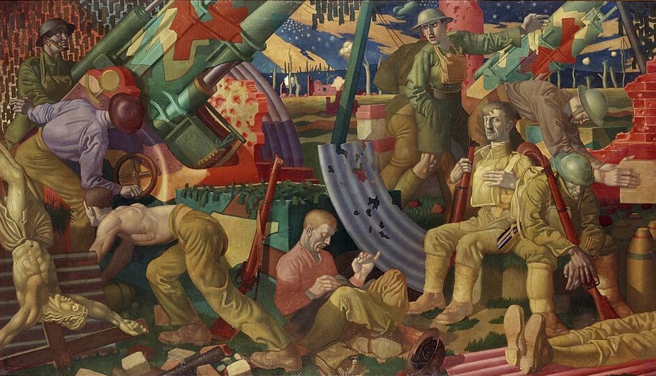 Colin Gill Heavy Artillery - Hand Painted Oil Painting
