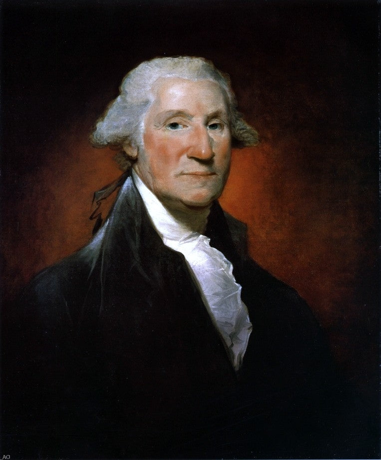 Gilbert Stuart George Washington (The Vaughan Portrait) - Hand Painted Oil Painting