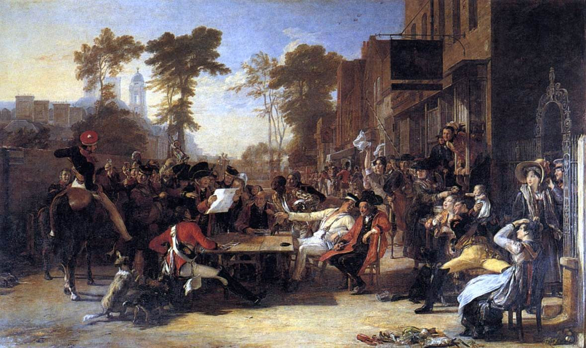 Sir David Wilkie Chelsea Pensioners Reading the Waterloo Dispatch - Hand Painted Oil Painting