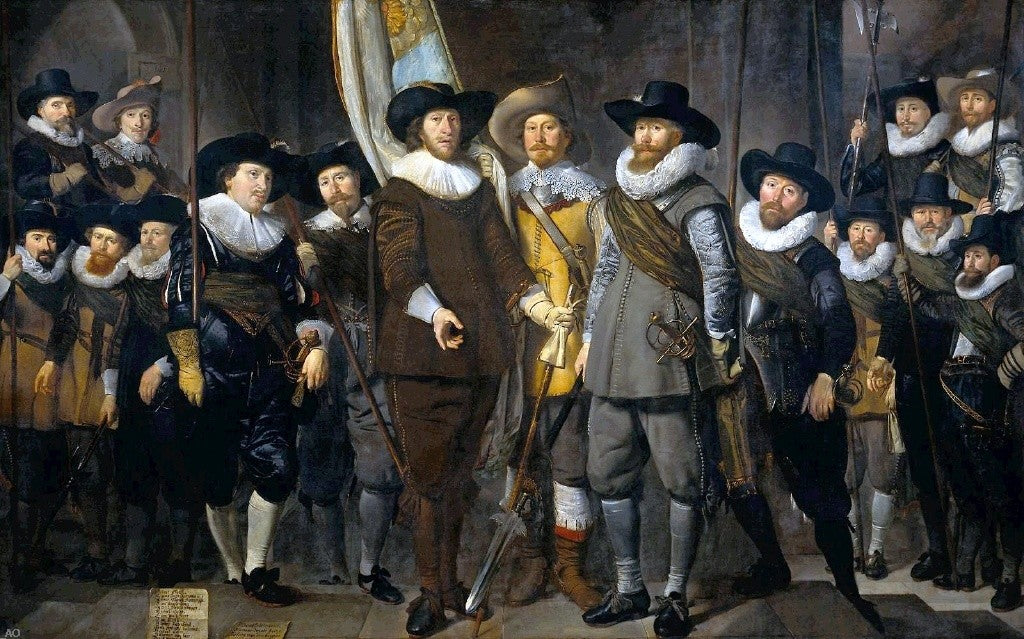 Thomas De Keyser The Company of Cpt. Allaert Cloeck and Lt. Lucas Jacob - Hand Painted Oil Painting