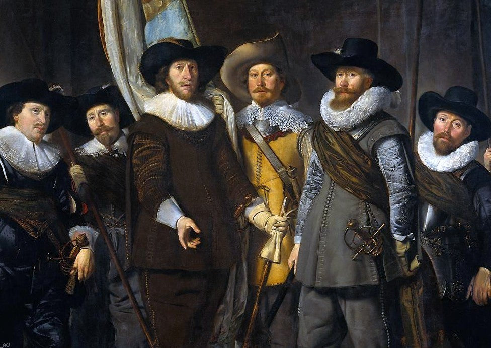 Thomas De Keyser The Company of Cpt. Allaert Cloeck and Lt. Lucas Jacob (detail #1) - Hand Painted Oil Painting