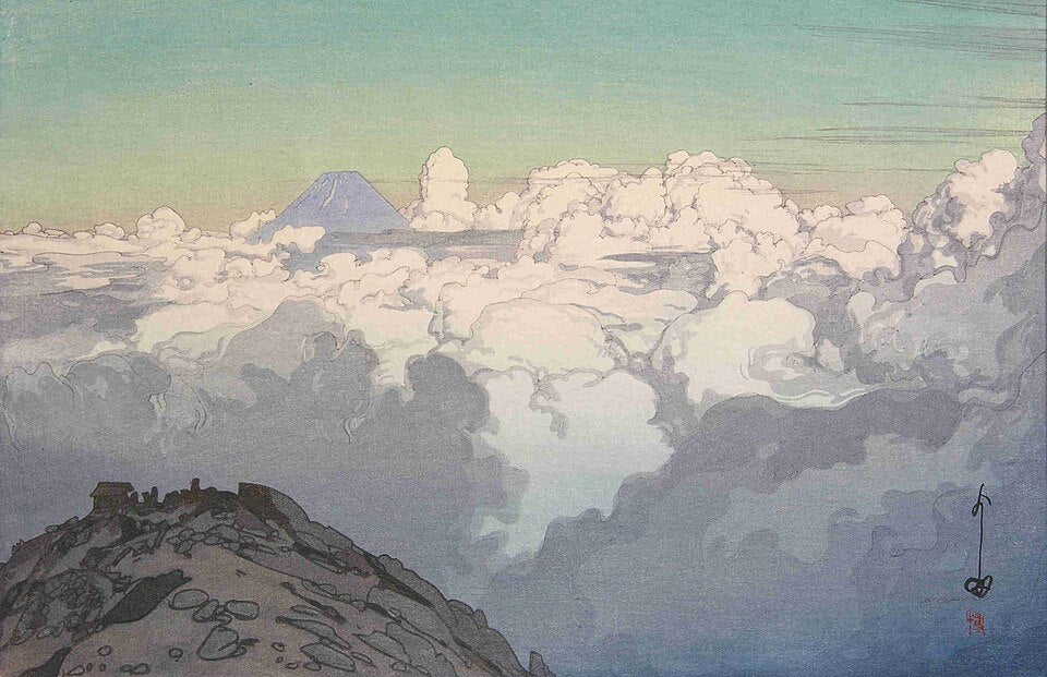 Hiroshi Yoshida View from Komagatake - Hand Painted Oil Painting