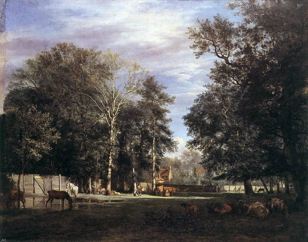 Adriaen Van de Velde The Farm - Hand Painted Oil Painting