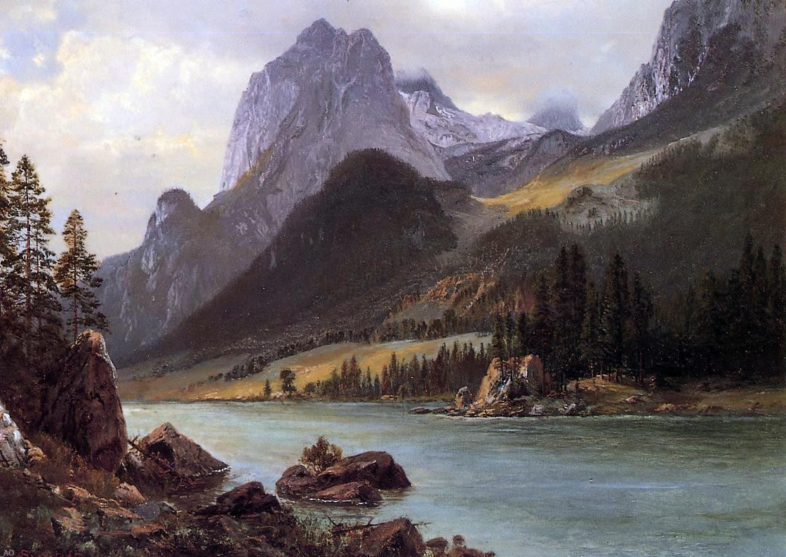 Albert Bierstadt Rocky Mountain - Hand Painted Oil Painting