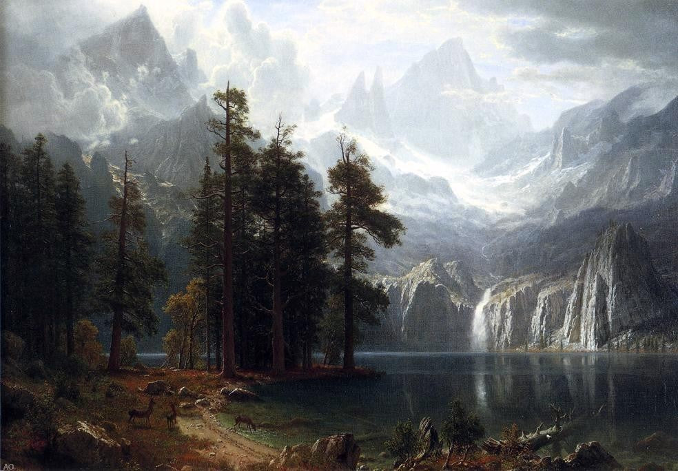 Albert Bierstadt Sierra Nevada - Hand Painted Oil Painting