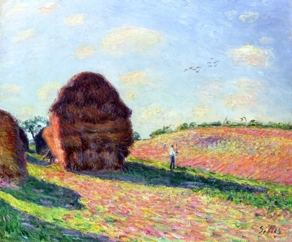Alfred Sisley Haystacks - Hand Painted Oil Painting