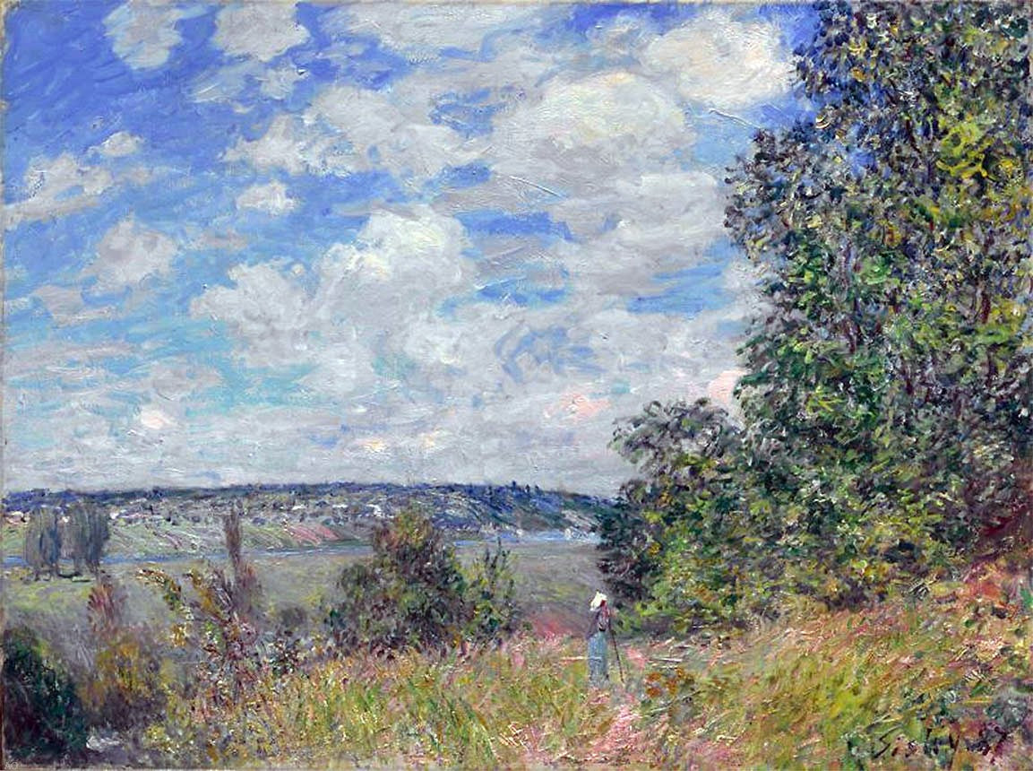 Alfred Sisley Landscape - Hand Painted Oil Painting