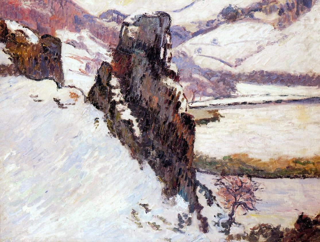 Armand Guillaumin Landscape - the Creuse in the Snow - Hand Painted Oil Painting