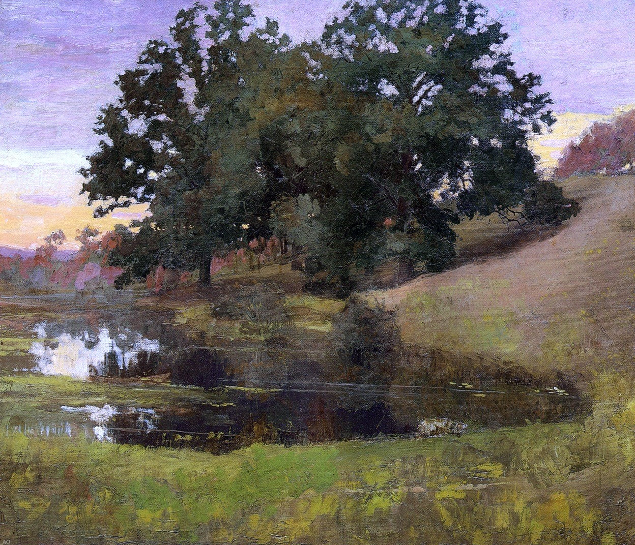 Arthur Wesley Dow In the Shadow of the Thundercloud - Hand Painted Oil Painting