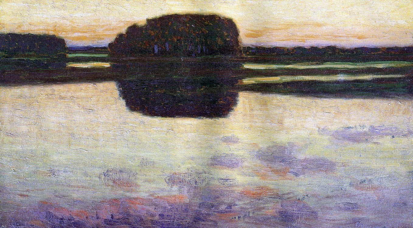 Arthur Wesley Dow Landscape - Hand Painted Oil Painting