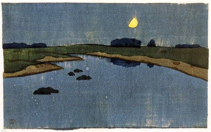 Arthur Wesley Dow Moonrise - Hand Painted Oil Painting