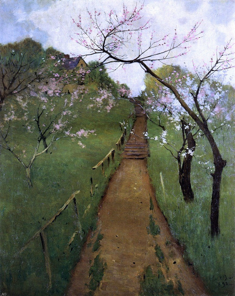  Arthur Wesley Dow Sun Dappled Path - Hand Painted Oil Painting