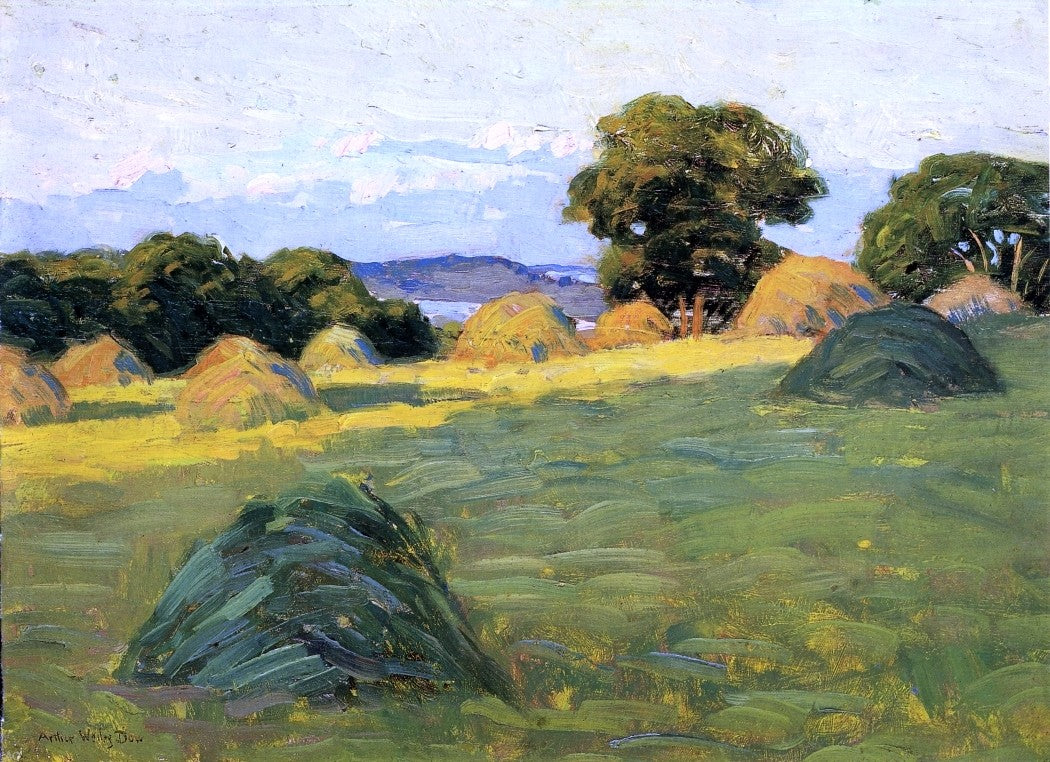 Arthur Wesley Dow Water Meadows at Sunset - Hand Painted Oil Painting