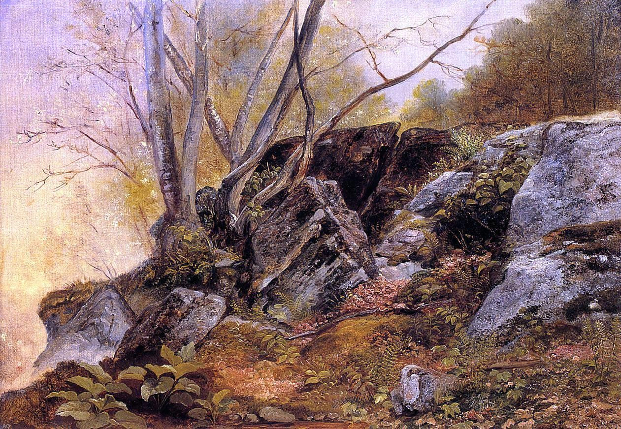 Asher Brown Durand Study in the Woods - Hand Painted Oil Painting