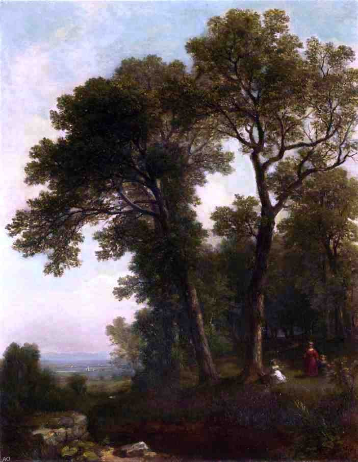Asher Brown Durand The Trysting Tree - Hand Painted Oil Painting