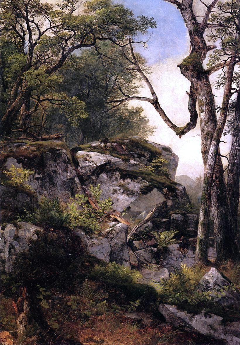 Asher Brown Durand Woodland Stream - Hand Painted Oil Painting