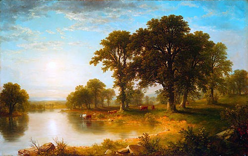 Asher Brown Durand The Beeches - Hand Painted Oil Painting