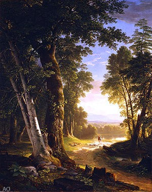 August Kopisch The Pontine Marshes at Sunset - Hand Painted Oil Painting