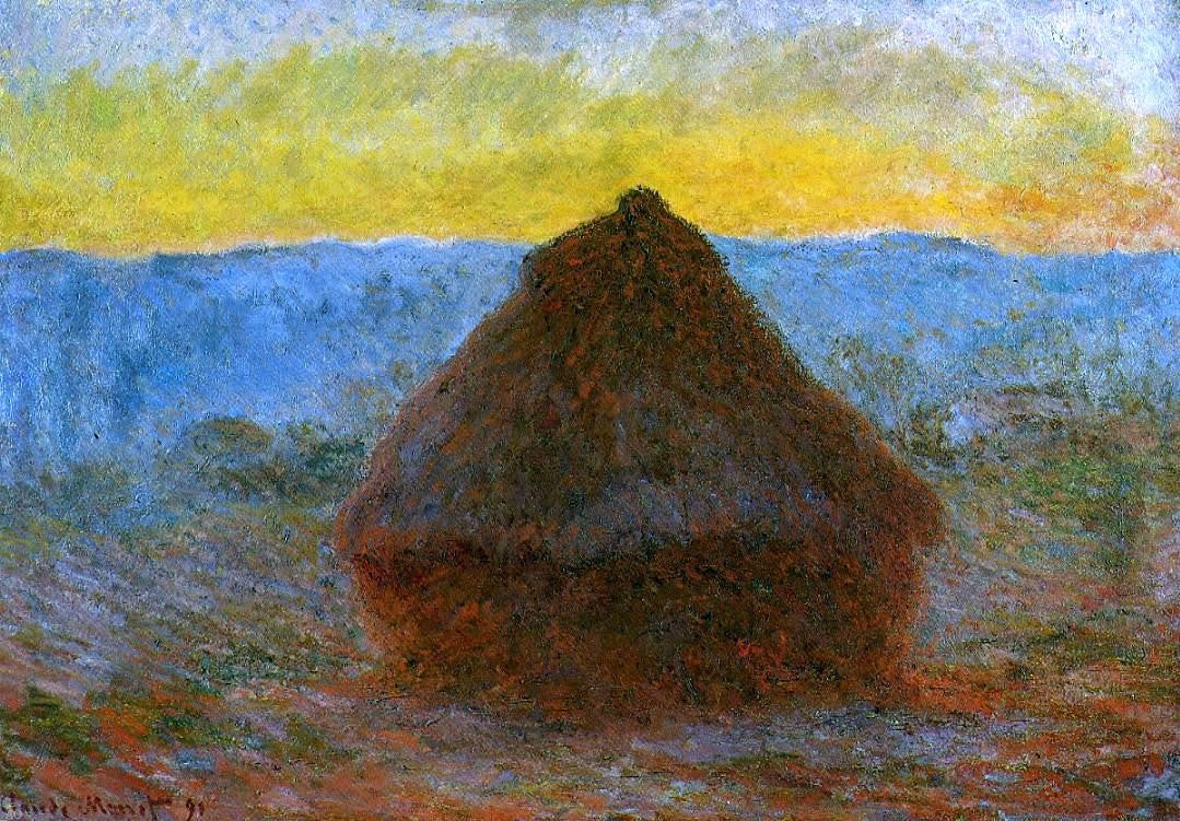 Claude Oscar Monet Grainstack - Hand Painted Oil Painting
