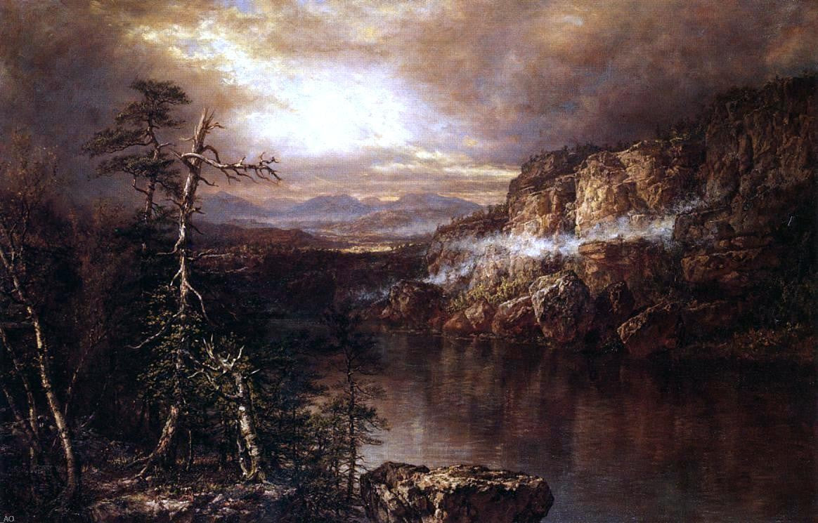 Daniel Huntington Lake Minnewaska after Showers - Hand Painted Oil Painting
