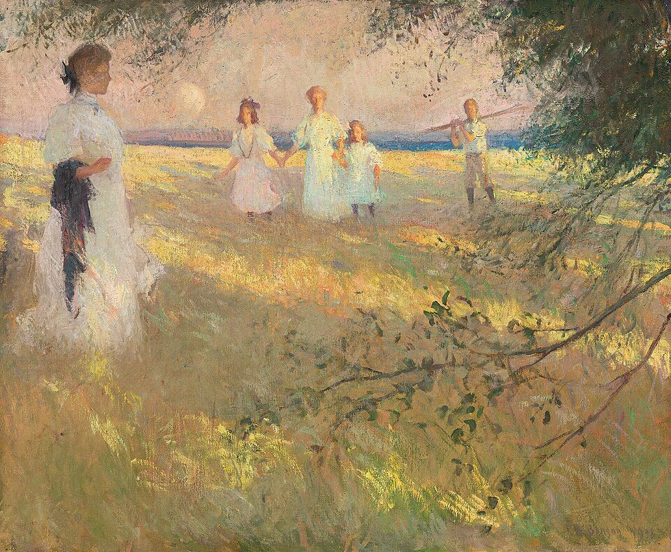 Frank Weston Benson Evening Light - Hand Painted Oil Painting