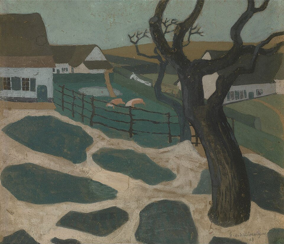 Gustave Van de Woestijne Sunday Afternoon in Autumn - Hand Painted Oil Painting