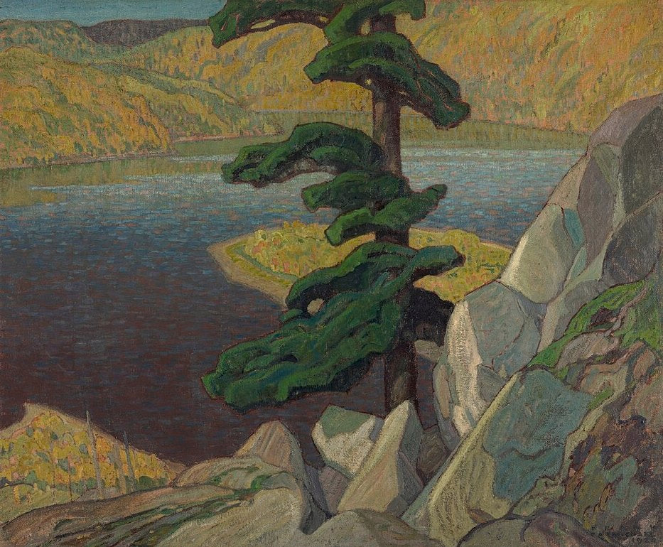 Franklin Carmichael The Upper Ottawa, near Mattawa - Hand Painted Oil Painting