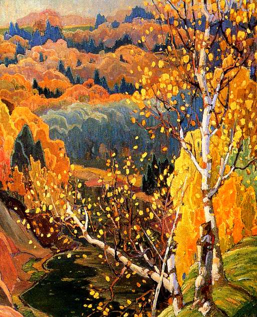 Franklin Carmichael October Gold - Hand Painted Oil Painting