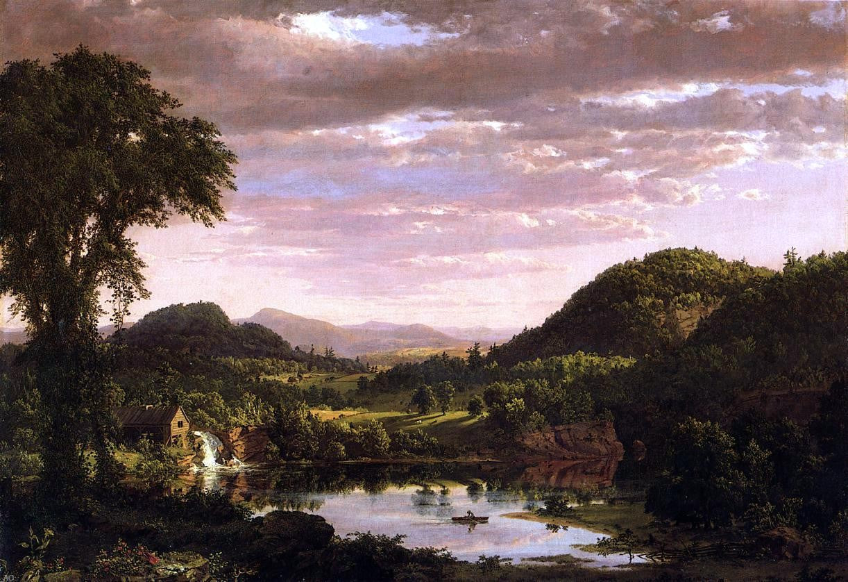 Frederic Edwin Church New England Landscape (also known as Evening after a Storm) - Hand Painted Oil Painting