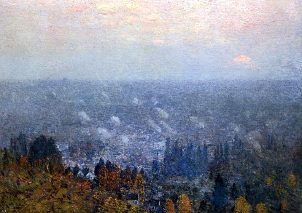 Frederick Childe Hassam Mount Hood and the Valley of the Willamette - Hand Painted Oil Painting