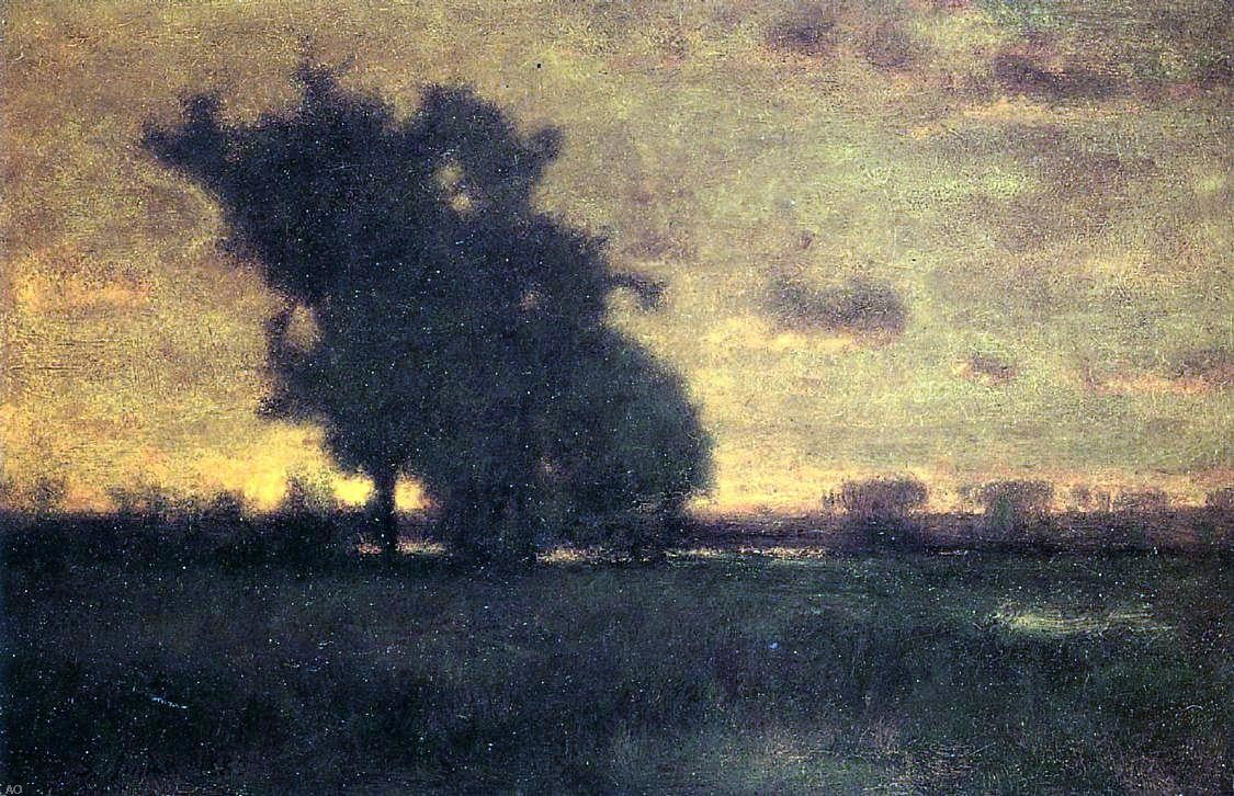 George Inness Sunset at Milton - Hand Painted Oil Painting